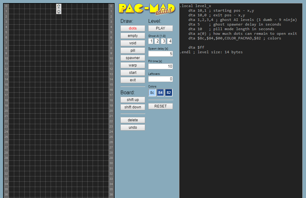 Pac Mad Editor
